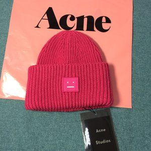 Acne Studios Pansy Beanie Pink
